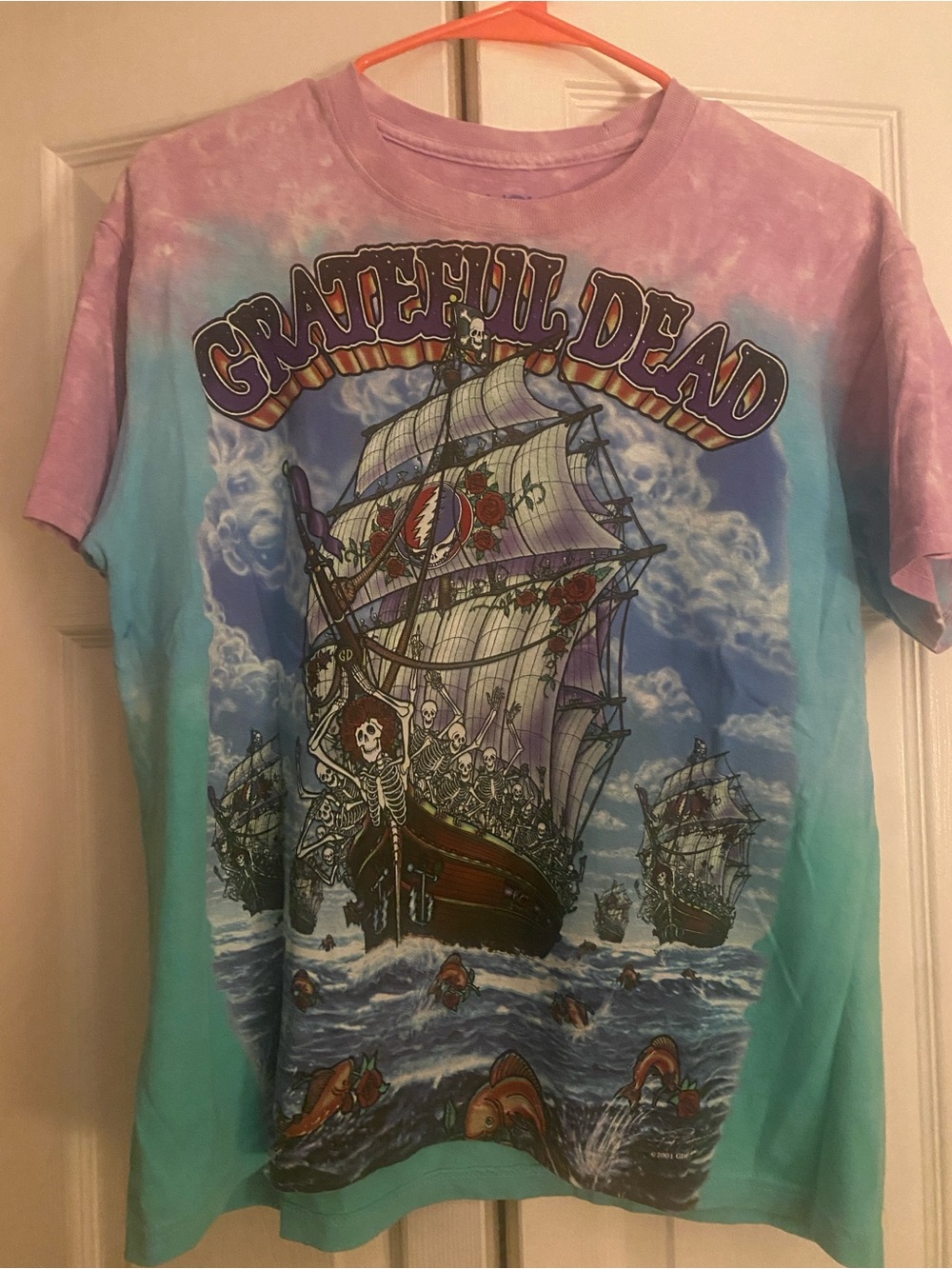 🎶Limited Edition Grateful Dead Tie-Dye Pirate Ship Tee - size small🎶